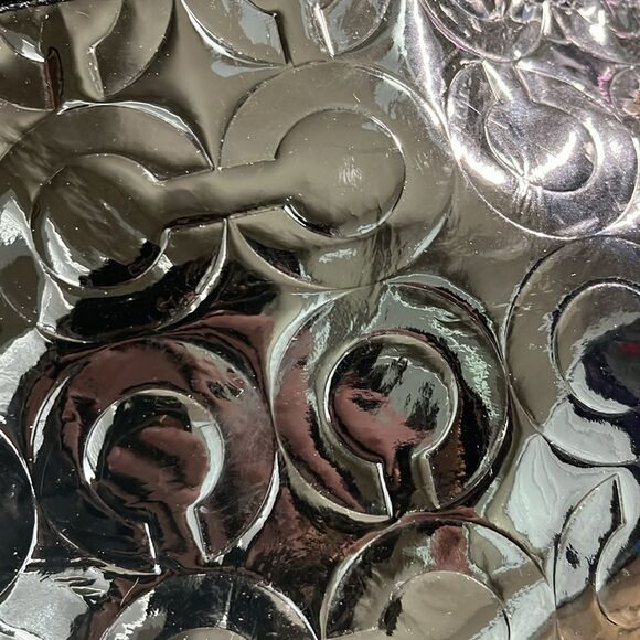 Coach Signature Patent Leather Shoulder Bag - Picture 11 of 11